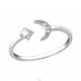 Moon - 925 Sterling Silver Rings with stones A4S35378