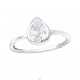 Teardrop - 925 Sterling Silver Rings with stones A4S36163