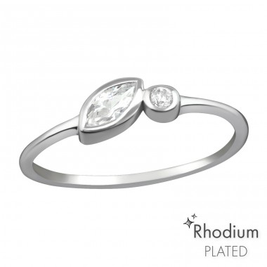 Geometric - 925 Sterling Silver Rings with stones A4S37291