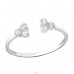 Open - 925 Sterling Silver Rings with Zirconia stones A4S37393