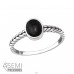 Braided - 925 Sterling Silver Rings with stones A4S37503