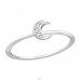 Moon - 925 Sterling Silver Rings with stones A4S38368