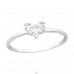 Heart - 925 Sterling Silver Rings with stones A4S38445