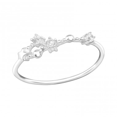 June-Cancer Constellation - 925 Sterling Silver Rings with Zirconia stones A4S38594