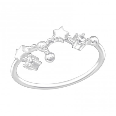 July-Leo Constellation - 925 Sterling Silver Rings with Zirconia stones A4S38595