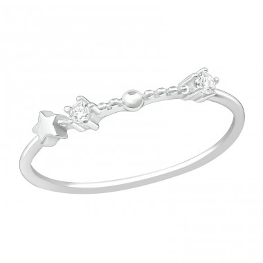 January-Aquarius - 925 Sterling Silver Rings with Zirconia stones A4S38658