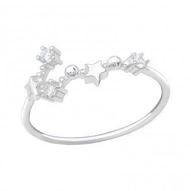 October-Scorpio - 925 Sterling Silver Rings with Zirconia stones A4S39349