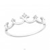 Crown - 925 Sterling Silver Rings with stones A4S40181