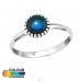 Silver Round Ring With Mood Color Epoxy - 925 Sterling Silver Rings with stones A4S40662