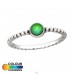 Oxidized Deep green - 925 Sterling Silver Basic Rings A4S41644