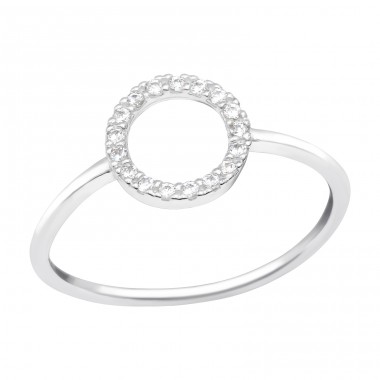 Cerc cu zirconiu - Argint 925 Inele Cu Pietre A4S41717