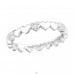 Heart - 925 Sterling Silver Rings with Zirconia stones A4S41728