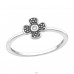 Flower - 925 Sterling Silver Rings with stones A4S43854