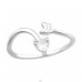 Arrow with zirconia stone as head - 925 Sterling Silver Rings With Stones A4S43855