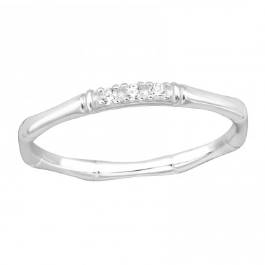 Sparkling - 925 Sterling Silver Rings with stones A4S44009