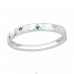 Triangles - 925 Sterling Silver Rings with stones A4S44010