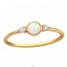 Round with opal and Zirconia stones - 925 Sterling Silver Rings With Stones A4S44191