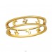 Golden Moon And Star all around - 925 Sterling Silver Rings With Stones A4S44596