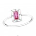 Baguette - 925 Sterling Silver Rings with stones A4S44858