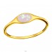 Golden Oval with Opal stone - 925 Sterling Silver Rings With Stones A4S44859