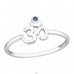 Om Symbol with Zirconia - 925 Sterling Silver Rings With Stones A4S45292