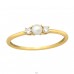 Little pearl with zirconia stones - 925 Sterling Silver Rings With Stones A4S45802