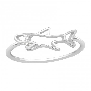 Hai mit Zirkon – Ringe aus 925er Sterlingsilber mit Steinen A4S46324
