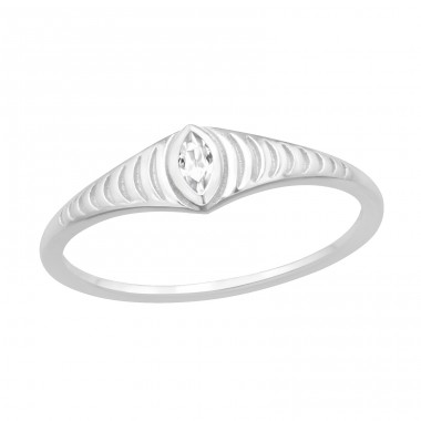 Marquise stripped ring - 925 Sterling Silver Rings With Stones A4S46382