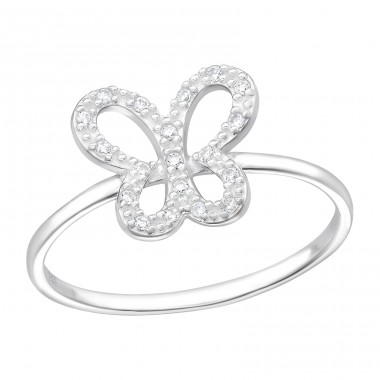 Inel fluture cu pietre - Argint 925 Inele Cu Pietre A4S47220