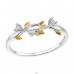Frunze aurii - Argint 925 Inele Cu Pietre A4S49811