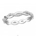 Twisted with Zirconia - 925 Sterling Silver Rings With Stones A4S50390