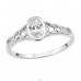 Nod Celtic cu Zirconiu oval - Argint 925 Inele Cu Pietre A4S51003