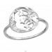Sun, Crescent Moon Face And Star - 925 Sterling Silver Rings With Stones A4S51015