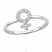 Symbol of a Woman with Zirconia  - 925 Sterling Silver Rings With Stones A4S51062