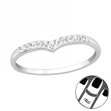 Heart - 925 Sterling Silver Midi Rings A4S20206