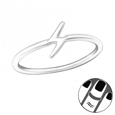 Thunderbolt - 925 Sterling Silver Midi Rings A4S21695