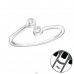 Strieborné Kolo - Striebro 925 Midi prstene A4S24009