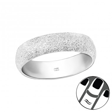 6mm Diamond Dust - 925 Sterling Silver Midi Rings A4S38869