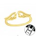 Golden Wings on your finger - 925 Sterling Silver Midi Rings A4S43381