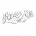 Strieborné Forever A Nekonečno - Striebro 925 Prstene bez kameňov A4S24612