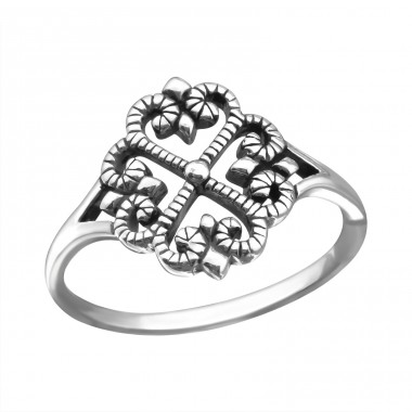 Flower - 925 Sterling Silver Basic Rings A4S25130