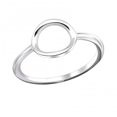 Oval - 925 Sterling Silver Basic Rings A4S29252