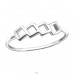 Strieborné Geometrické Kolo - Striebro 925 Prstene bez kameňov A4S30399