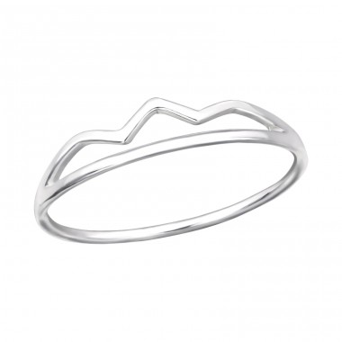 Crown - 925 Sterling Silver Basic Rings A4S30508