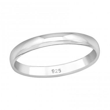 3-mm-Band - 925er Silber Basic Ringe A4S34073