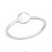 Round - 925 Sterling Silver Basic Rings A4S36764