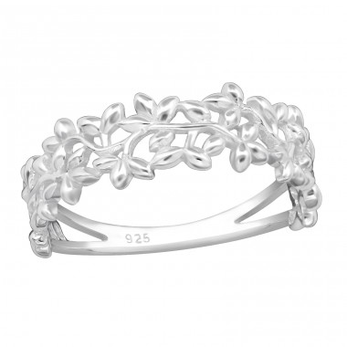 Flower - 925 Sterling Silver Basic Rings A4S38413