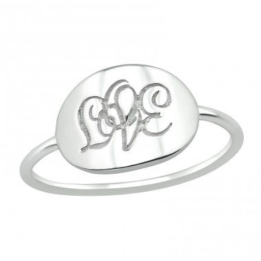 'love' - Striebro 925 Prstene bez kameňov A4S39661