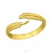 Open Feather gold plated - 925 Sterling Silver Basic Rings A4S39865