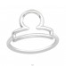 Waage - Sternzeichen - 925 Sterling Silber Ringe ohne Steine A4S40633